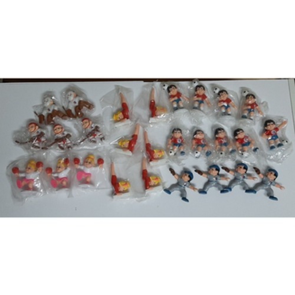 Sport Billy 1983 84 Lot 27 figures Soccer Cheer Hockey Baseball Gymnastics